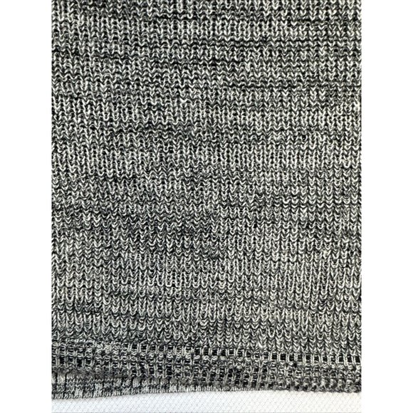 Free People Womens Oversize Knit Sweater Small Black Gray Linen Blend - Picture 4 of 12